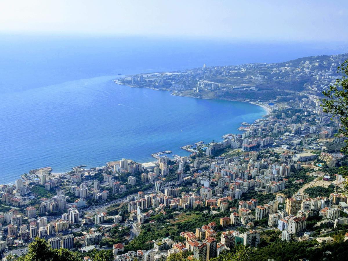 View from The Lady of Lebanon Harissa